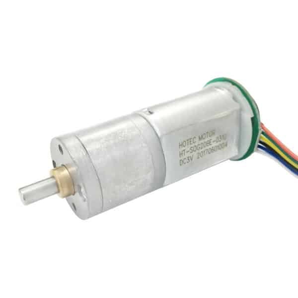 20mm diameter Spur Geared DC motors with encoder