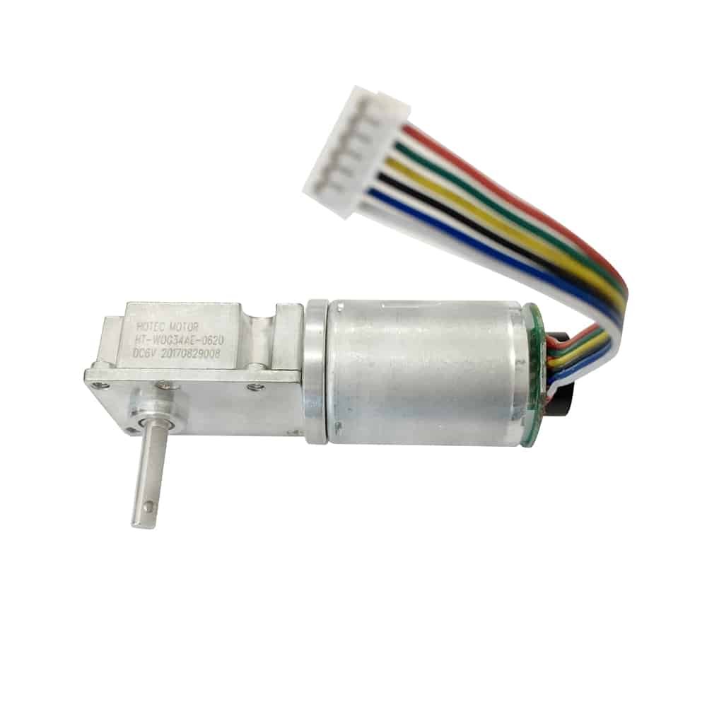 HT-WOG34 worm geared DC motors with encoder