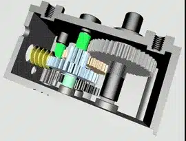 worm Gear reduction amination